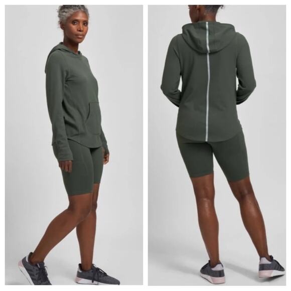 Universal Standard Game Steffi Pullover Hoodie in Green - Size 2XS (M) - Picture 1 of 8